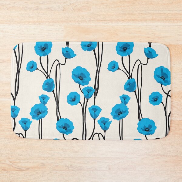 Item preview, Blue Poppy Floral Botanical Pattern designed and sold by Aniko Tulipan.