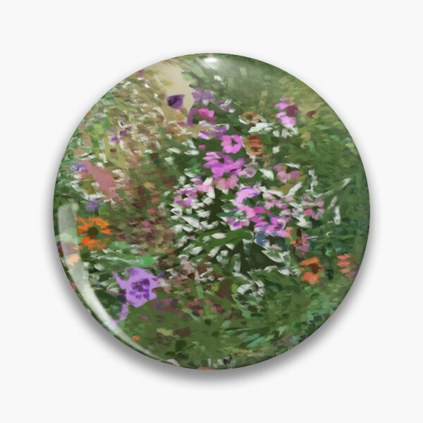 Item preview, Verdant Echoes – Impressionist Wildflower Garden Art Print designed and sold by 83oranges.com.