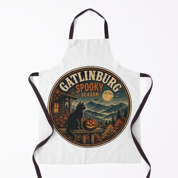 Item preview, Gatlinburg Spooky Season Black Cat Halloween Smoky Mountains designed and sold by Globalcitytees.