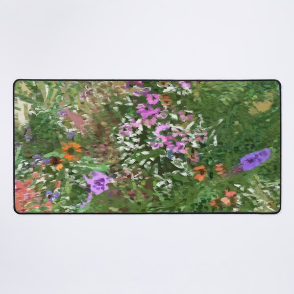 Item preview, Verdant Echoes – Impressionist Wildflower Garden Art Print designed and sold by 83oranges.com.