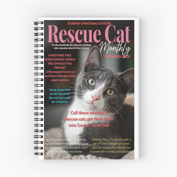 Item preview, RESCUE CAT MONTHLY CHRISTMAS CARD designed and sold by RESCUECAT.