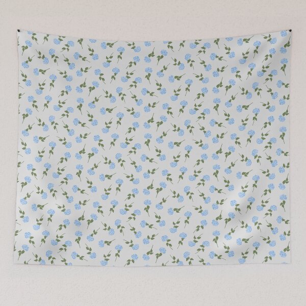 Item preview, single stem hydrangea - Bloom and Bow - grey designed and sold by Stephanie Fiona Design.