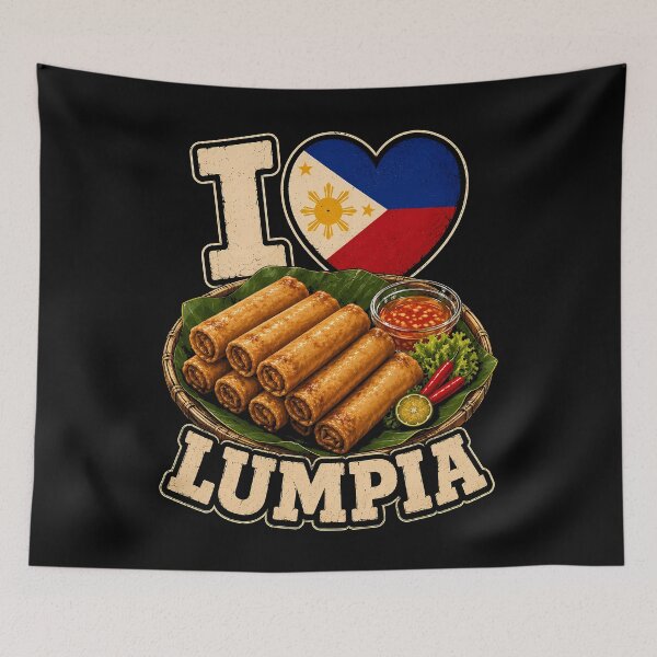 Item preview, I Love Lumpia Filipino Cuisine Design designed and sold by rafaeltto.