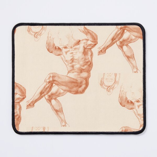 Item preview, Muscular Male Nude Anatomical Study in Sanguine designed and sold by artofuniverse.