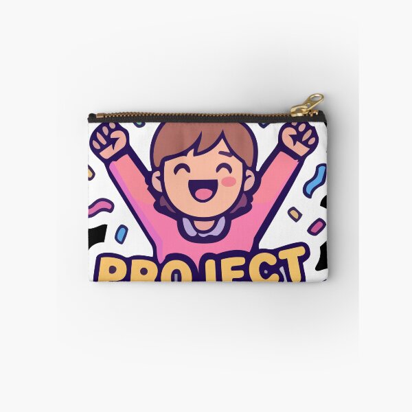 Item preview, Project Complete Celebration - Cute Kawaii Character with Confetti designed and sold by All Year Summer Co..