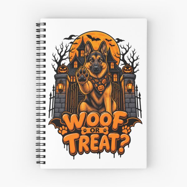 Item preview, Woof Or Treat German Shepherd Halloween Funny GSD Trick Or Treat Shirt designed and sold by KnrNazimTHRE4DS.