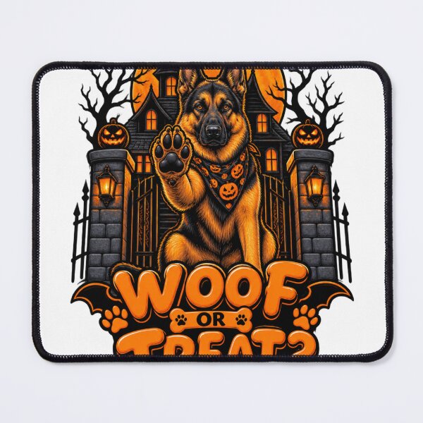 Item preview, Woof Or Treat German Shepherd Halloween Funny GSD Trick Or Treat Shirt designed and sold by KnrNazimTHRE4DS.