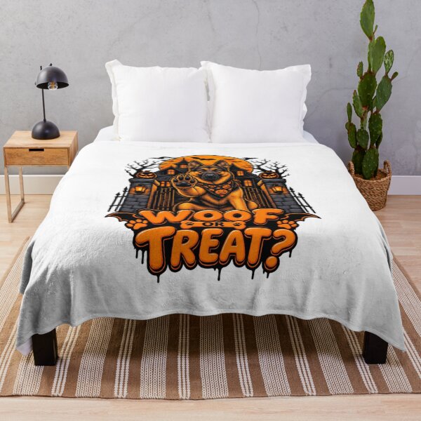 Item preview, Woof Or Treat German Shepherd Halloween Funny GSD Trick Or Treat Shirt designed and sold by KnrNazimTHRE4DS.