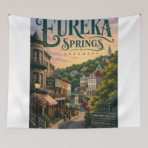 Item preview, Eureka Springs Arkansas Historic Downtown and Ozark Mountains designed and sold by StampMyPassport.
