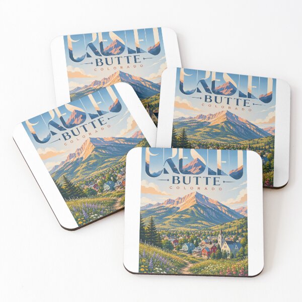 Item preview, Crested Butte Colorado Mountain Valley and Wildflower Landscape designed and sold by StampMyPassport.