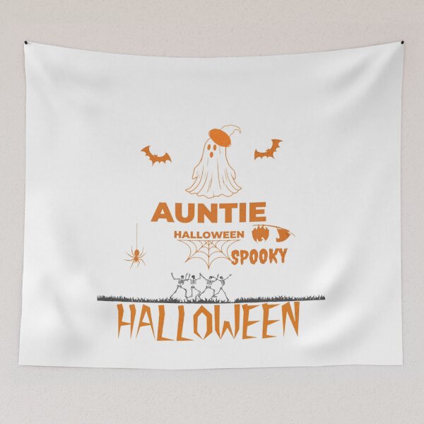 Item preview, Spooky Auntie Halloween – Ghost Graveyard Gothic Design  Description designed and sold by MOCH- ART.