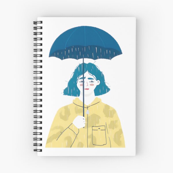 Item preview, Pessimist Girl Holding An Umbrella designed and sold by RicoTurcotte.