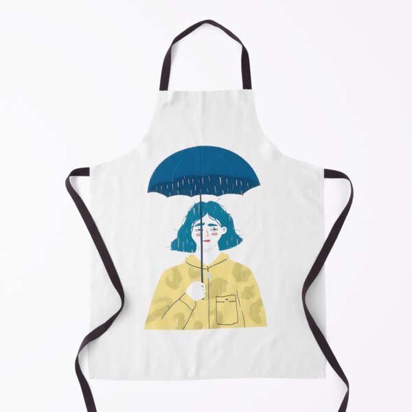 Item preview, Pessimist Girl Holding An Umbrella designed and sold by RicoTurcotte.