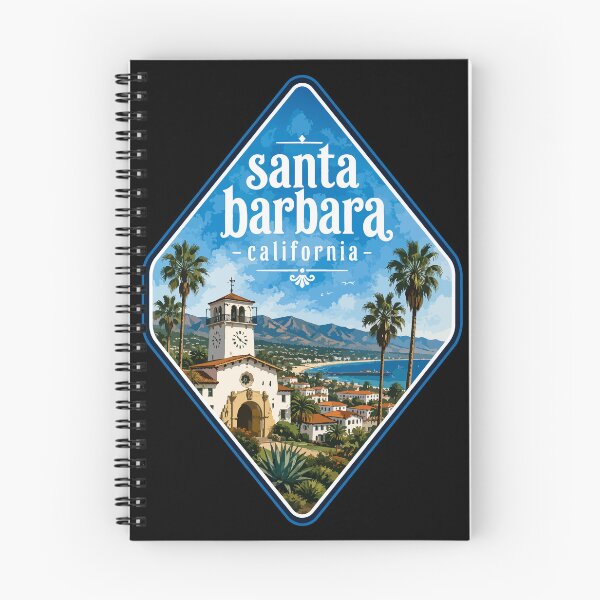 Item preview, Santa Barbara California USA Watercolor designed and sold by TomFrontierArt.