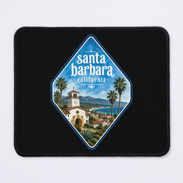 Item preview, Santa Barbara California USA Watercolor designed and sold by TomFrontierArt.