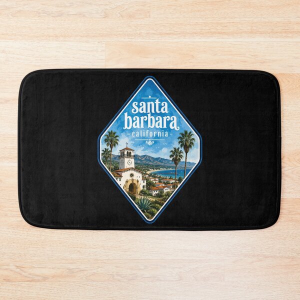 Item preview, Santa Barbara California USA Watercolor designed and sold by TomFrontierArt.