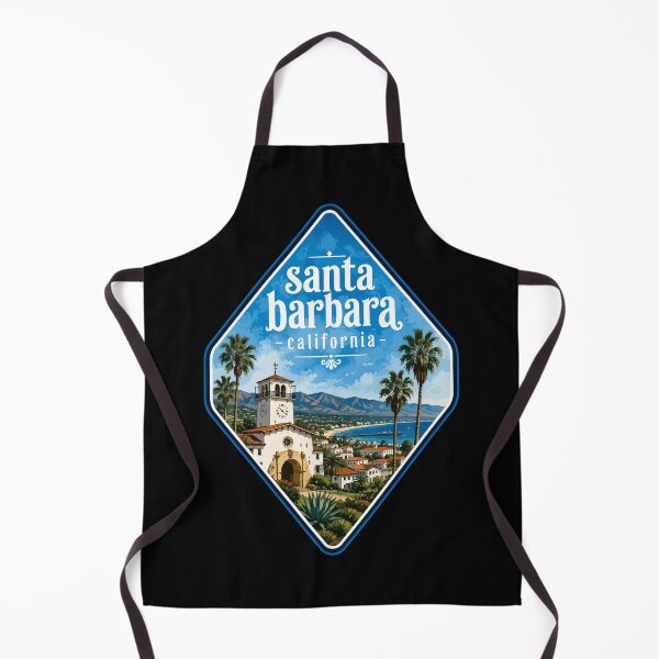 Item preview, Santa Barbara California USA Watercolor designed and sold by TomFrontierArt.