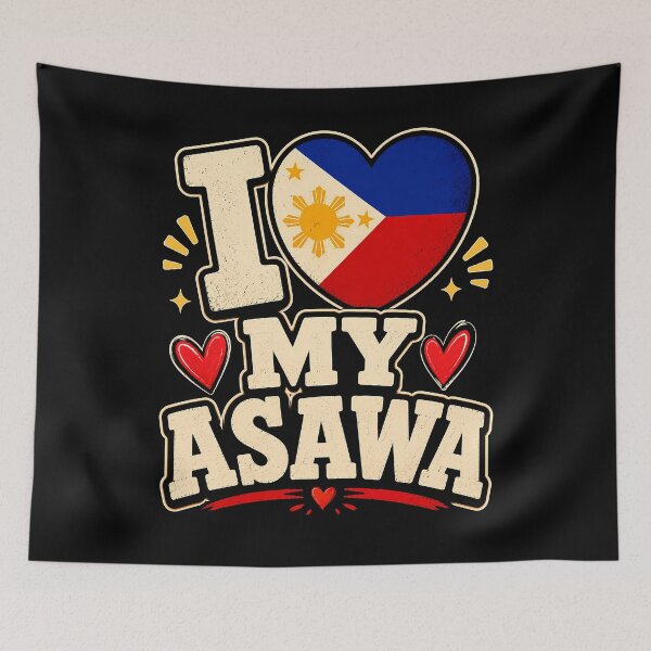 Item preview, I love my asawa with Philippine flag design designed and sold by rafaeltto.