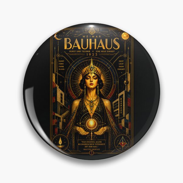 Item preview, Weimar Bauhaus 1923 — The Golden Architect designed and sold by Sanctum Icons.