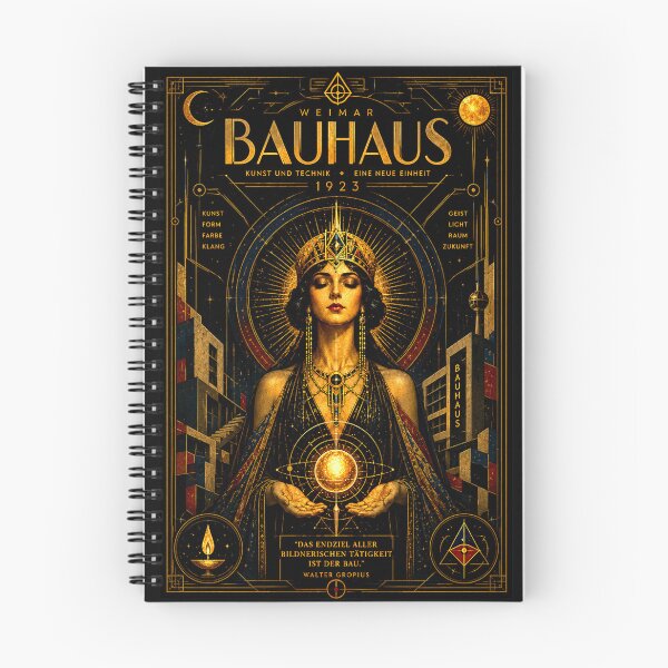 Item preview, Weimar Bauhaus 1923 — The Golden Architect designed and sold by Sanctum Icons.