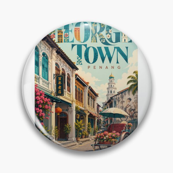 Item preview, George Town Penang Heritage Streets and Colonial Architecture designed and sold by StampMyPassport.
