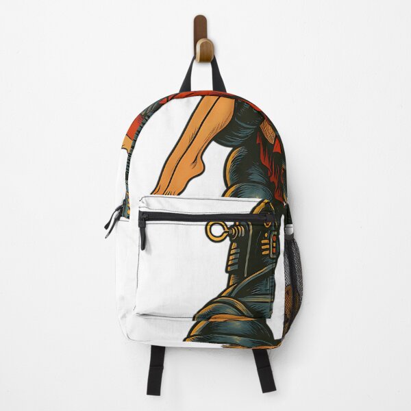 Item preview, Robot Carrying Woman Illustration Poster designed and sold by TshirtsDistrict.