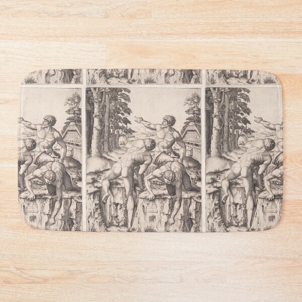 Item preview, Three Nude Male Figures in Landscape designed and sold by artofuniverse.