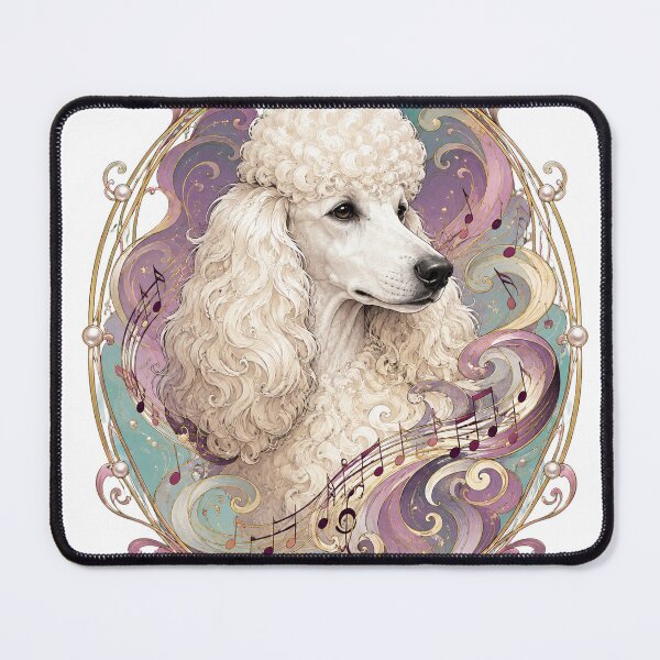 Item preview, Elegant Musical Poodle in Pastel Art Nouveau designed and sold by Kolibra.