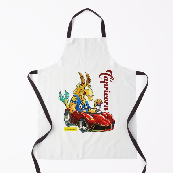 Item preview, Capricorn Zodiac Sign Sports Car Cartoon designed and sold by GLIDL.