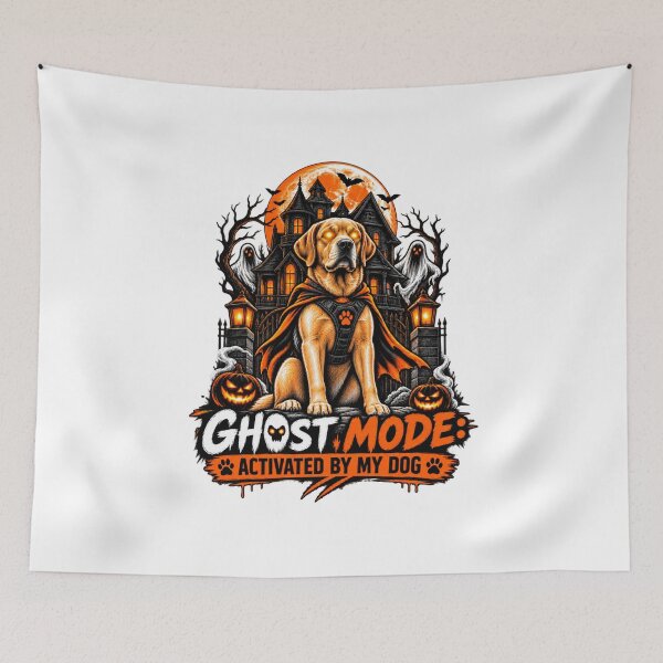 Item preview, Ghost Mode Activated By My Dog Labrador Halloween Funny Guard Dog Shirt designed and sold by KnrNazimTHRE4DS.