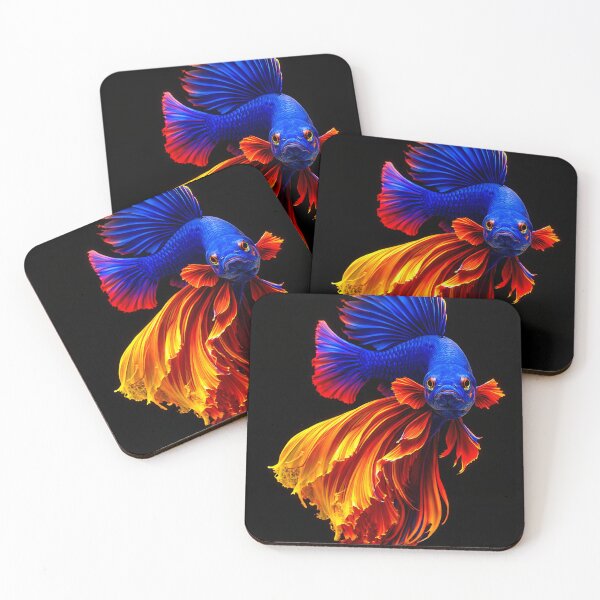 Item preview, Fire & Ice fighting fish designed and sold by Einkstudio.