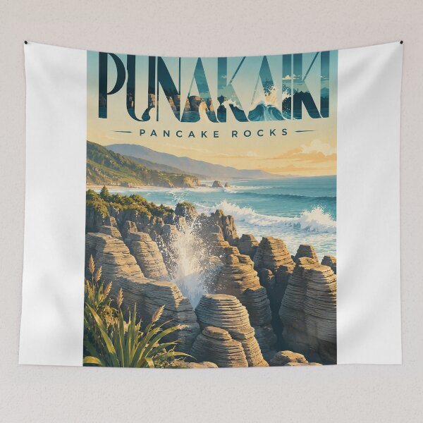 Item preview, Punakaiki Pancake Rocks New Zealand West Coast Seascape designed and sold by StampMyPassport.