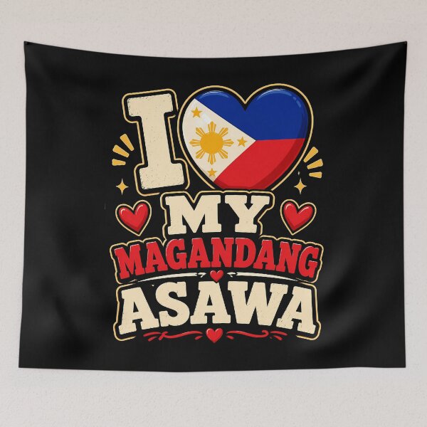 Item preview, I love my maganda asawa design with Philippine flag designed and sold by rafaeltto.