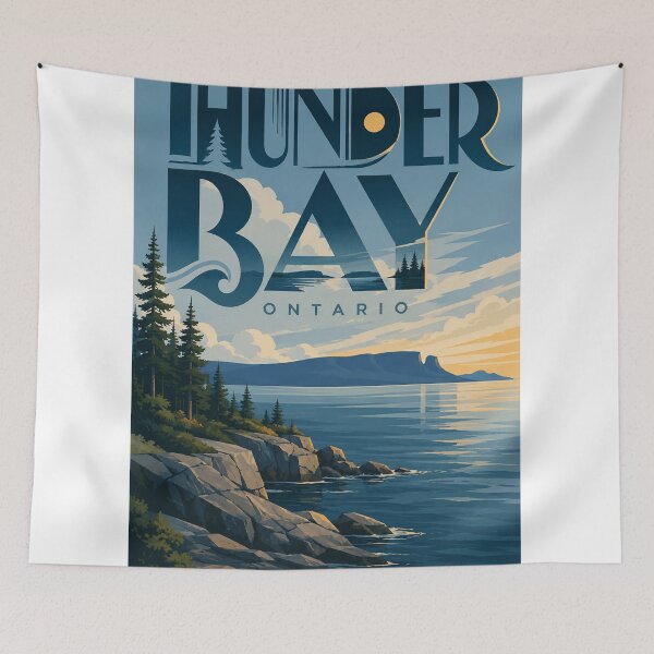 Item preview, Thunder Bay Ontario Lake Superior Rocky Shoreline designed and sold by StampMyPassport.