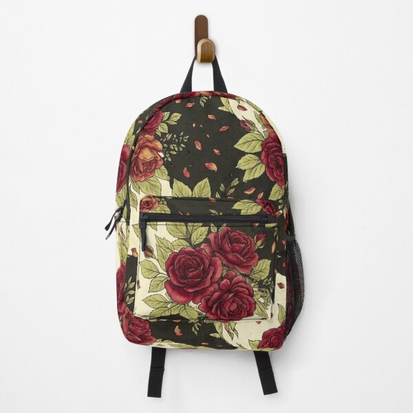 Item preview, Dark Red Rose Pattern – Gothic Romantic Floral Botanical Art Print – Moody Rose Decor designed and sold by @SHINTOSARTSTORE.