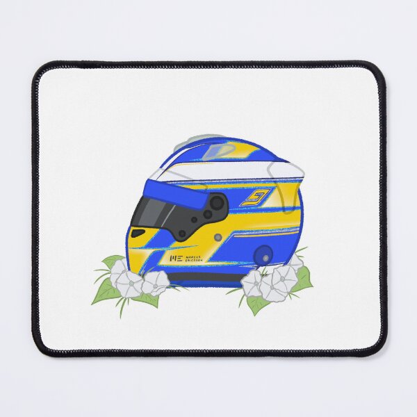 Item preview, Marcus Ericsson 2017 Helmet With Flowers designed and sold by OriDraws.