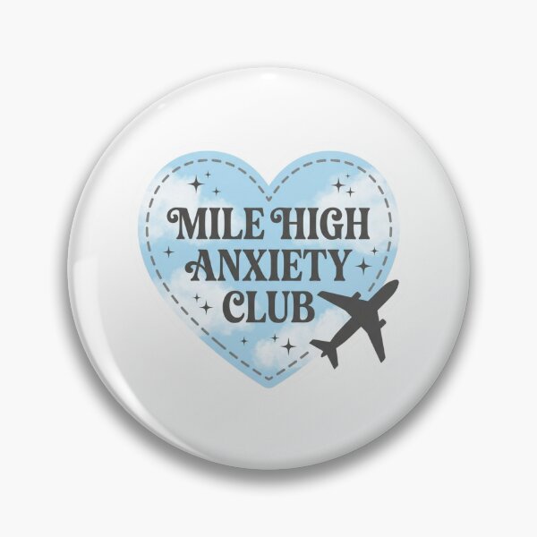 Item preview, Mile High Anxiety Club Funny Fear of Flying Airplane Quote designed and sold by raedattia.
