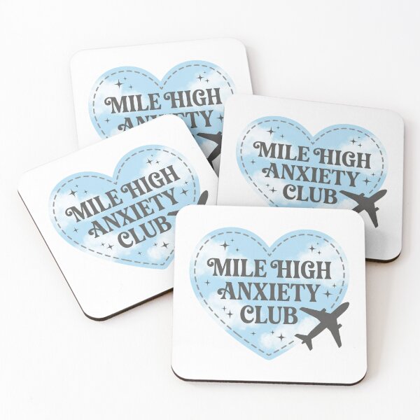 Item preview, Mile High Anxiety Club Funny Fear of Flying Airplane Quote designed and sold by raedattia.