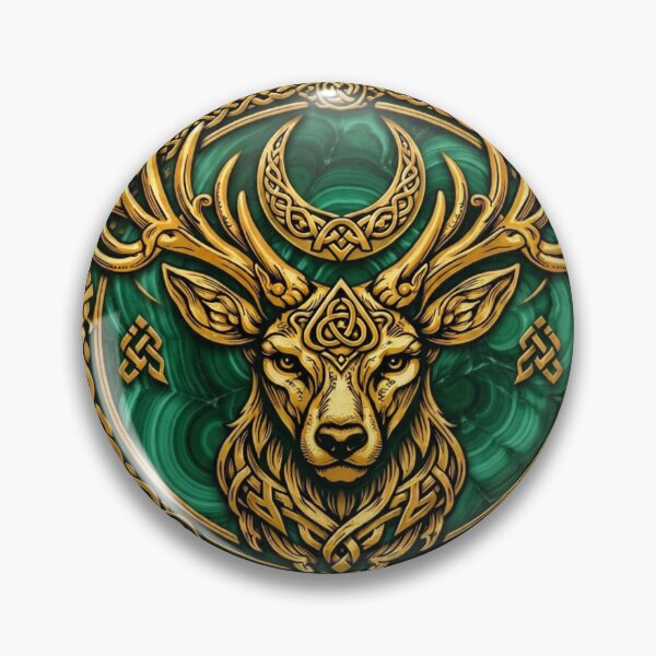 Item preview, Golden Celtic Stag • Strength, Renewal & Spirit designed and sold by Warrior’s Path.