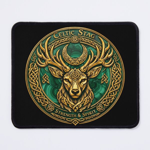 Item preview, Golden Celtic Stag • Strength, Renewal & Spirit designed and sold by Warrior’s Path.
