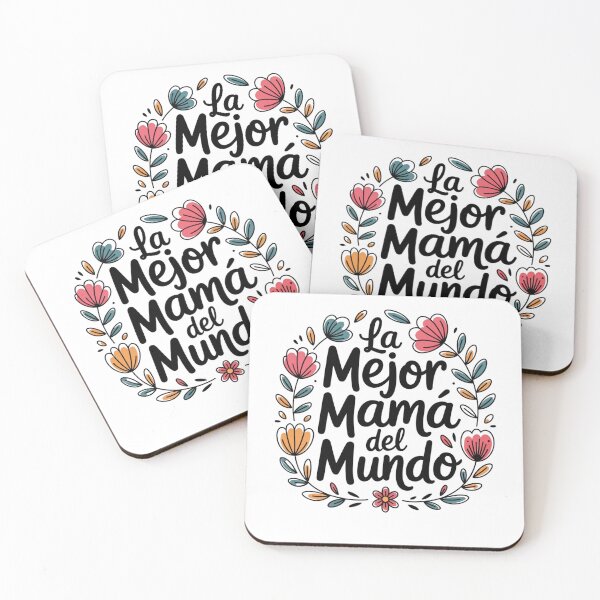 Item preview, La Mejor Mama Del Mundo Spanish Floral Typography T-Shirt Design designed and sold by johnExpress02.