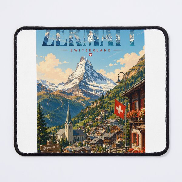 Item preview, Zermatt Switzerland Matterhorn and Valais Alpine Village designed and sold by StampMyPassport.