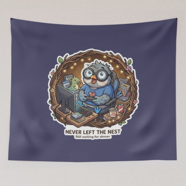 Item preview, Adult Body, Childhood Bedroom – Funny Nerd Gamer Design designed and sold by YunsCozyCorner.