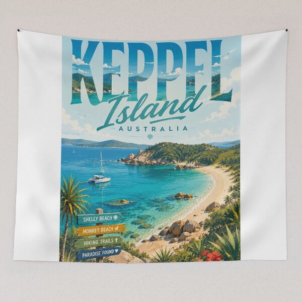 Item preview, Great Keppel Island Queensland Capricorn Coast Tropical Bay designed and sold by StampMyPassport.