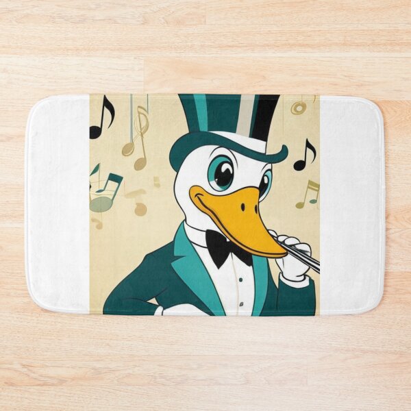 Item preview, Illustration - Stylized Duck Character, Evocation of Classic Cartoon designed and sold by World-Pets.