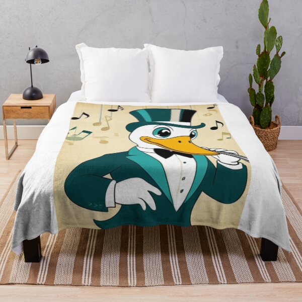 Item preview, Illustration - Stylized Duck Character, Evocation of Classic Cartoon designed and sold by World-Pets.
