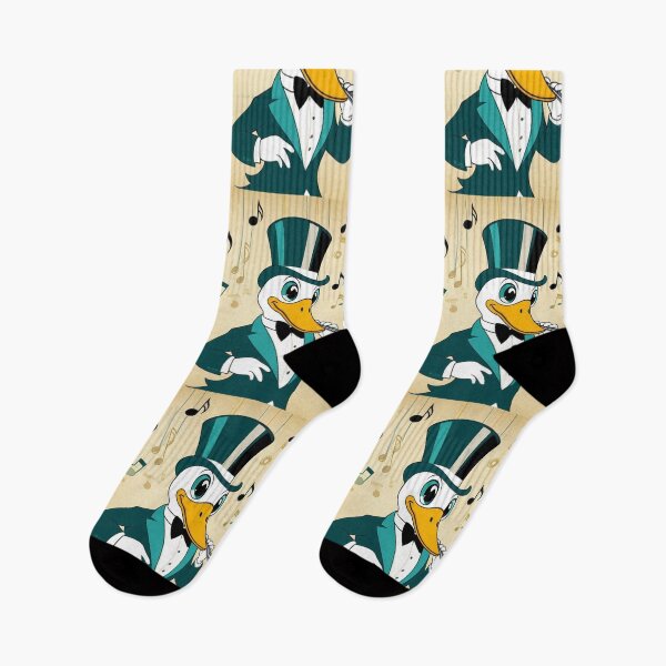 Item preview, Illustration - Stylized Duck Character, Evocation of Classic Cartoon designed and sold by World-Pets.