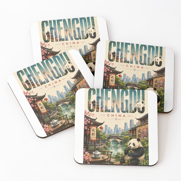 Item preview, Chengdu China Giant Pandas and Sichuan Cultural Landmarks designed and sold by StampMyPassport.