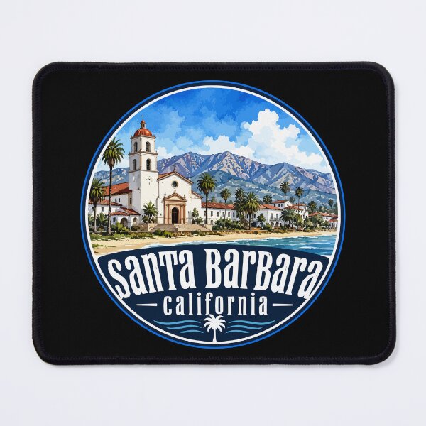 Item preview, Santa Barbara California Coast Watercolor designed and sold by TomFrontierArt.