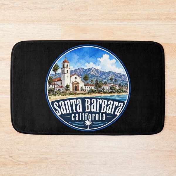 Item preview, Santa Barbara California Coast Watercolor designed and sold by TomFrontierArt.